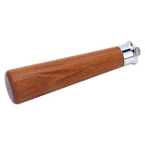 M10 Thread Coffee Filter Replacement Handle Red Rosewood Handle for Coffee Portafilter Flat Bottom - Front View
