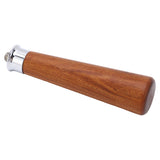M10 Thread Coffee Filter Replacement Handle Red Rosewood Handle for Coffee Portafilter Flat Bottom - Close-Up Angle