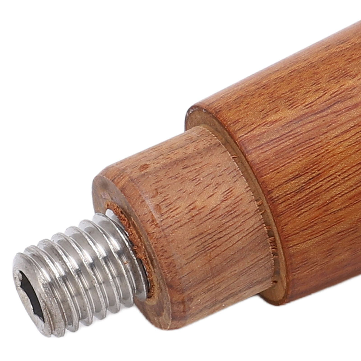 M10 Thread Coffee Filter Replacement Handle Red Rosewood Handle for Coffee Portafilter Flat Bottom