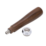 Coffee Portafilter Handle Comfortable Grip Burr Free Black Rosewood Durable Wearable Coffee Machine Replacement Filter Handle