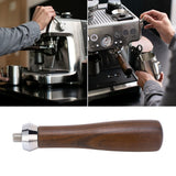 Coffee Portafilter Handle Comfortable Grip Burr Free Black Rosewood Durable Wearable Coffee Machine Replacement Filter Handle