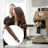 Coffee Portafilter Handle Comfortable Grip Burr Free Black Rosewood Durable Wearable Coffee Machine Replacement Filter Handle