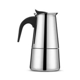 300ML Moka Pot Stainless Steel Italian Ergonomic Design Insulated Coffee Pot for Home