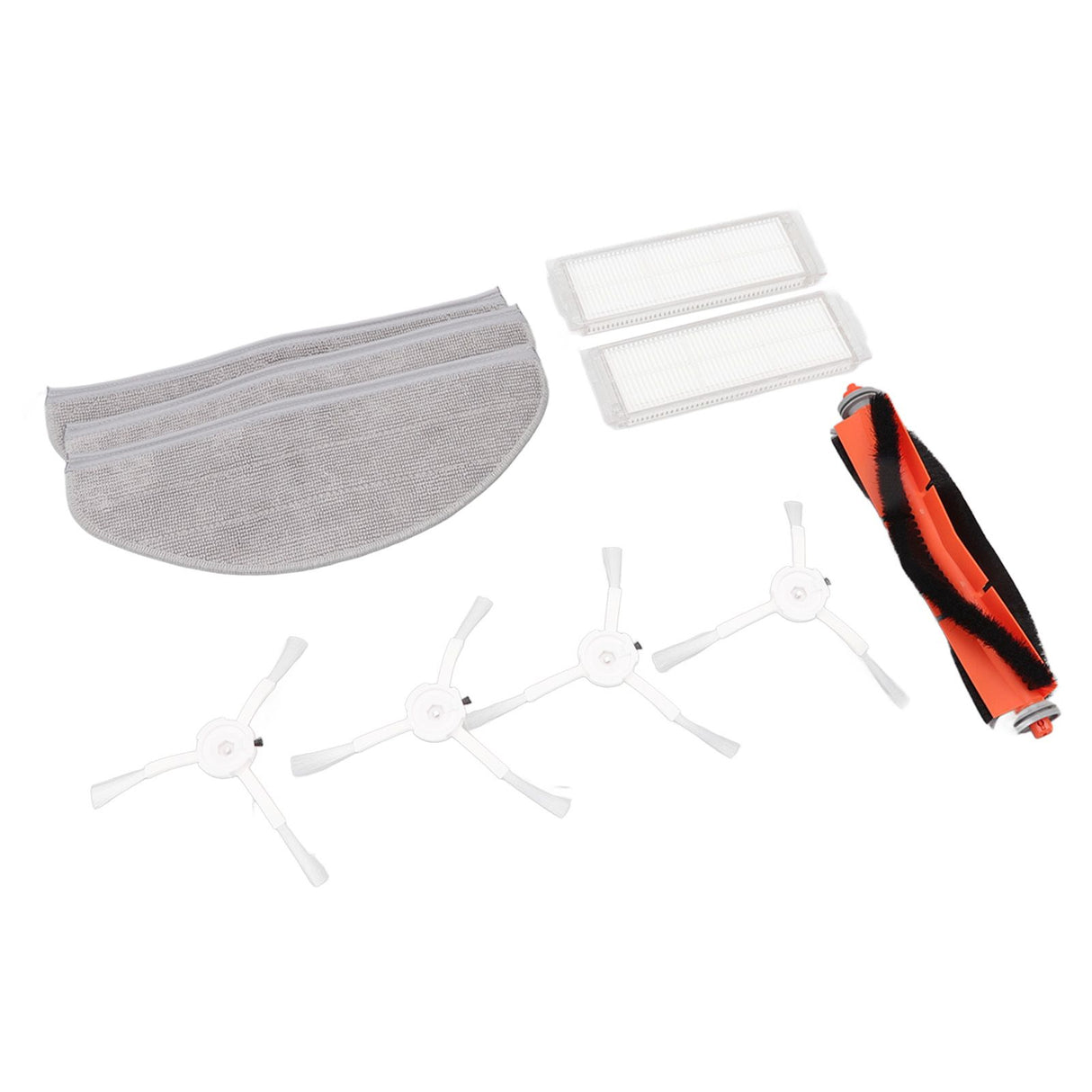 Mopping Robot Brushes Filter Screen Mop Pads Set Silicone ABS Mopping Robot Accessories for MJSTP Mi 2 Lite