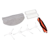 Mopping Robot Brushes Filter Screen Mop Pads Set Silicone ABS Mopping Robot Accessories for MJSTP Mi 2 Lite - Front View