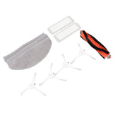Mopping Robot Brushes Filter Screen Mop Pads Set Silicone ABS Mopping Robot Accessories for MJSTP Mi 2 Lite
