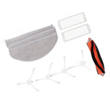 Mopping Robot Brushes Filter Screen Mop Pads Set Silicone ABS Mopping Robot Accessories for MJSTP Mi 2 Lite
