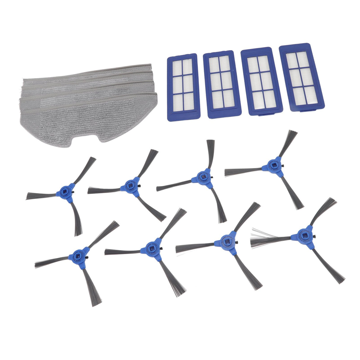 Vacuum Sweeper Filter Kit 4 Filter 4 Mop Cloths 8 Side Brush Robot Vacuum Cleaner Side Brush for G10