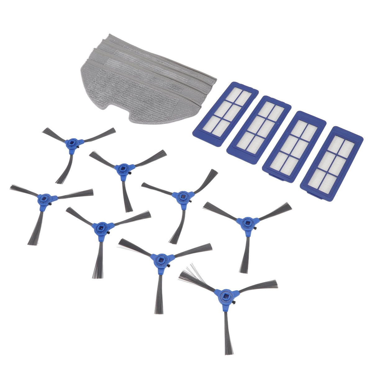 Vacuum Sweeper Filter Kit 4 Filter 4 Mop Cloths 8 Side Brush Robot Vacuum Cleaner Side Brush for G10