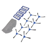 Vacuum Sweeper Filter Kit 4 Filter 4 Mop Cloths 8 Side Brush Robot Vacuum Cleaner Side Brush for G10