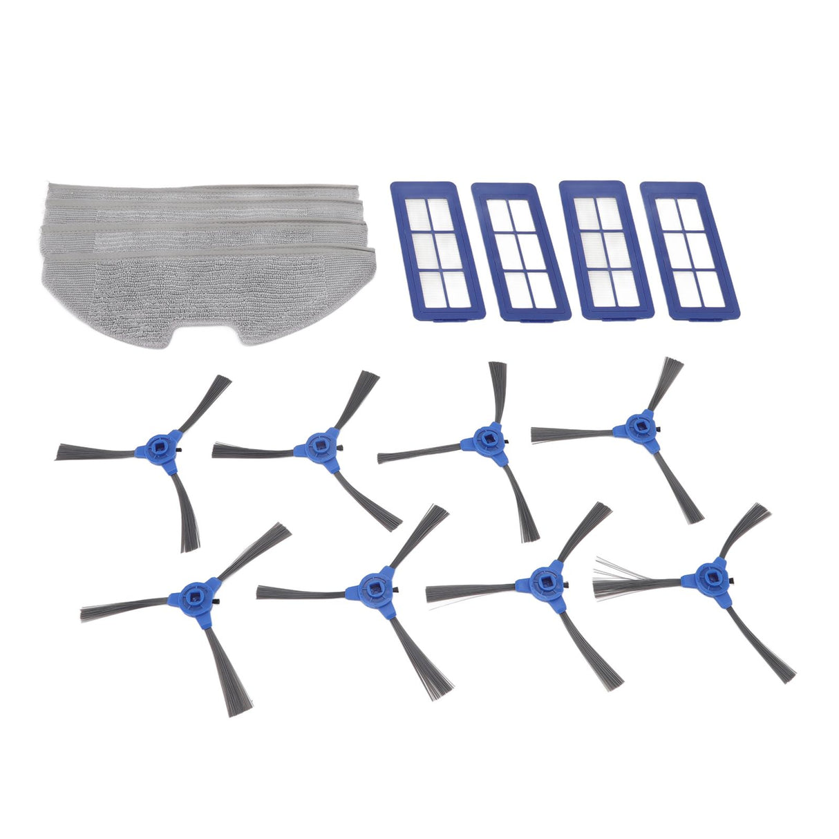 Vacuum Sweeper Filter Kit 4 Filter 4 Mop Cloths 8 Side Brush Robot Vacuum Cleaner Side Brush for G10