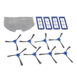 Vacuum Sweeper Filter Kit 4 Filter 4 Mop Cloths 8 Side Brush Robot Vacuum Cleaner Side Brush for G10