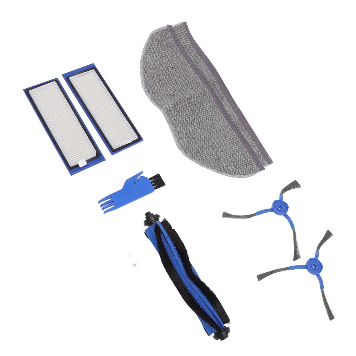 Sweeping Robot Replacement Parts Silicone ABS Main Brush Side Brush Filter Rag Flat Comb for Eufy RoboVac L70 Hybrid