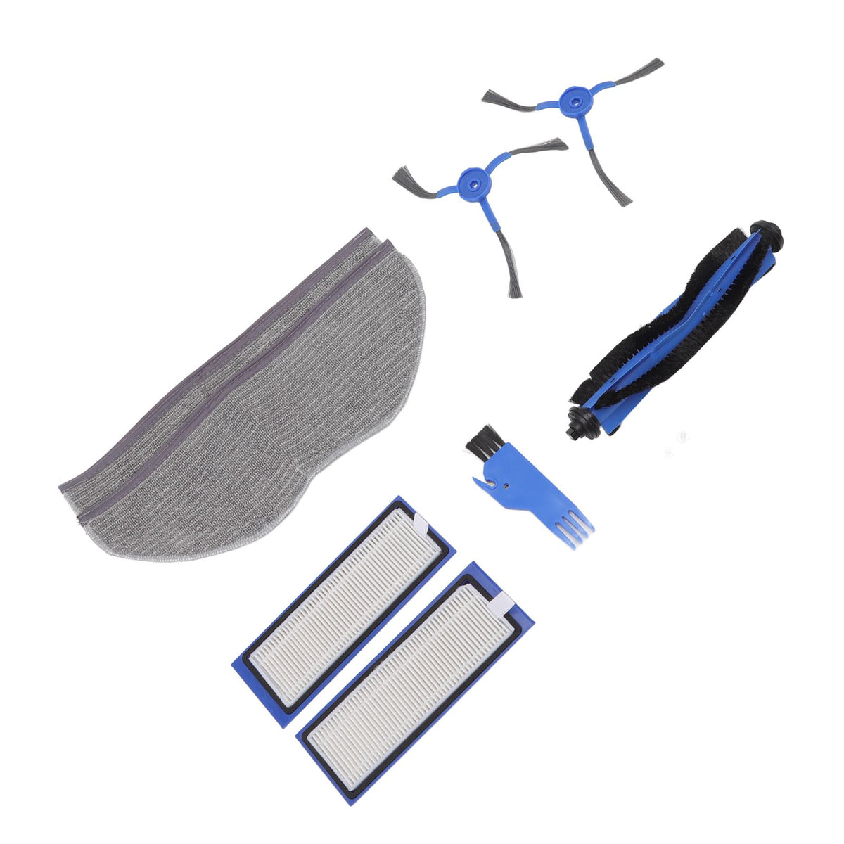 Sweeping Robot Replacement Parts Silicone ABS Main Brush Side Brush Filter Rag Flat Comb for Eufy RoboVac L70 Hybrid