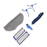 Sweeping Robot Replacement Parts Silicone ABS Main Brush Side Brush Filter Rag Flat Comb for Eufy RoboVac L70 Hybrid
