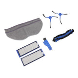 Sweeping Robot Replacement Parts Silicone ABS Main Brush Side Brush Filter Rag Flat Comb for Eufy RoboVac L70 Hybrid - Rear View
