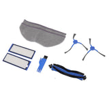 Sweeping Robot Replacement Parts Silicone ABS Main Brush Side Brush Filter Rag Flat Comb for Eufy RoboVac L70 Hybrid - Low Angle