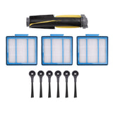 Sweeper Brush Filter Set ABS Housing High Efficiency Particulate Air Filter with 6PCS Side Brush for Shark IQ RV101