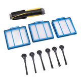 Sweeper Brush Filter Set ABS Housing High Efficiency Particulate Air Filter with 6PCS Side Brush for Shark IQ RV101