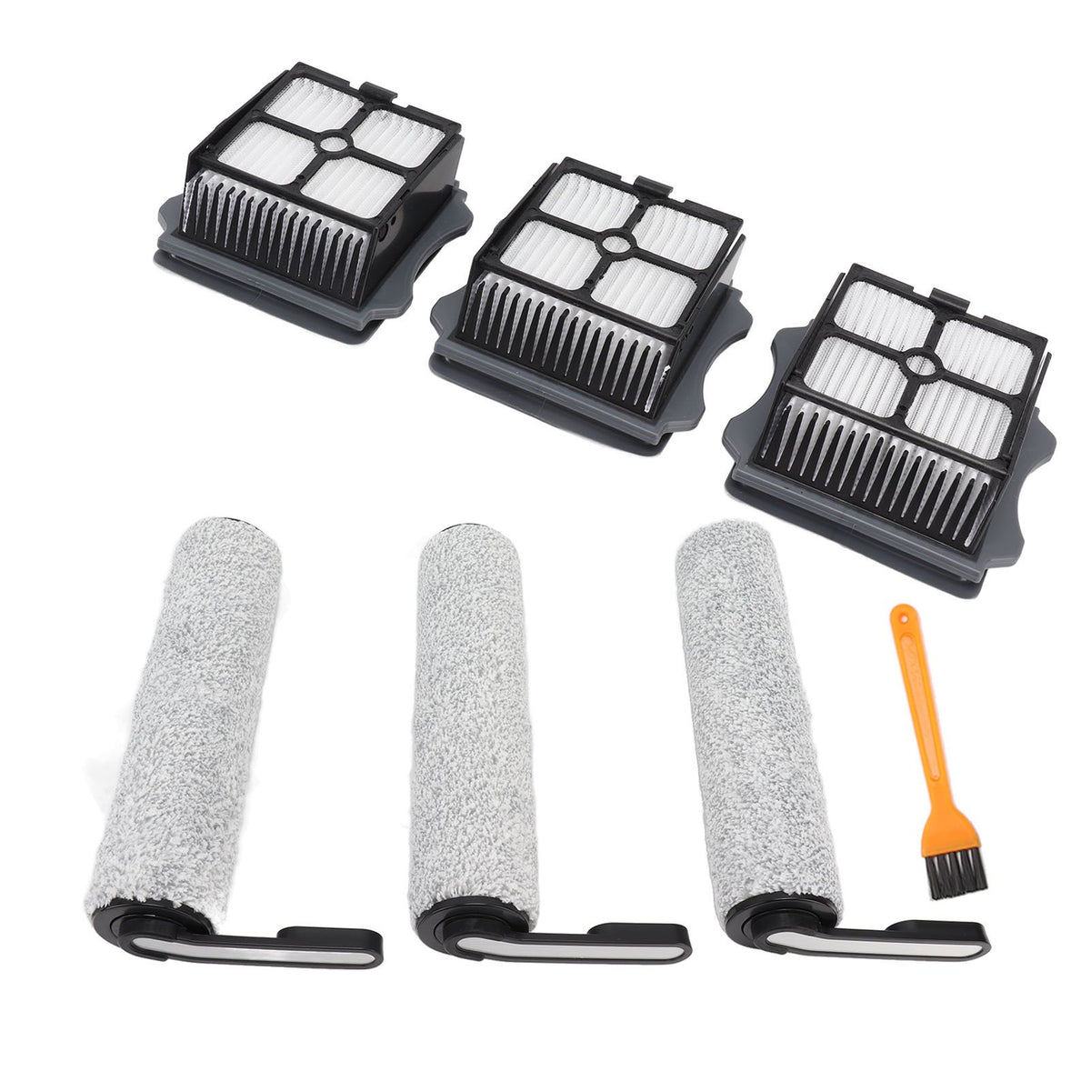 Vacuum Cleaner Replacement Parts for Tineco S5 Roller Brush High Efficiency Particulate Air Filter with Cleaning Brush