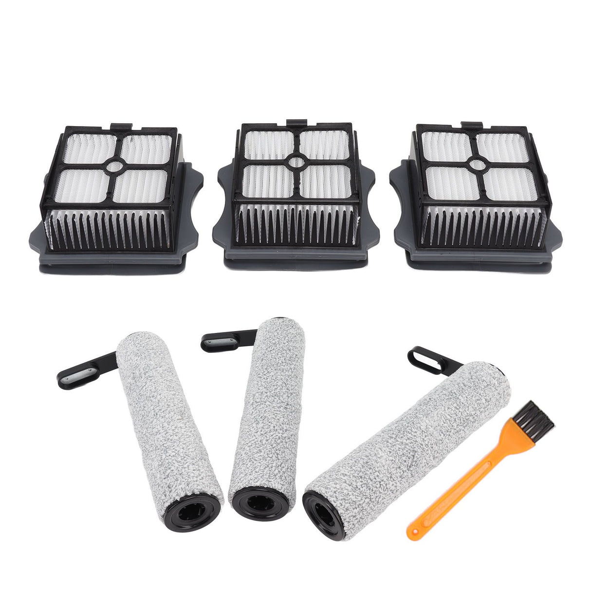 Vacuum Cleaner Replacement Parts for Tineco S5 Roller Brush High Efficiency Particulate Air Filter with Cleaning Brush