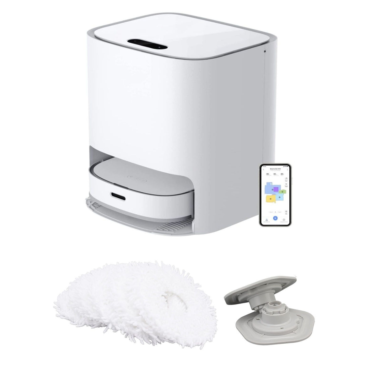 Mop Cloths For Dreame Bot W10 W10 Pro Vacuum Cleaner Cleaning Pads Mop Pads Replacement with Holder