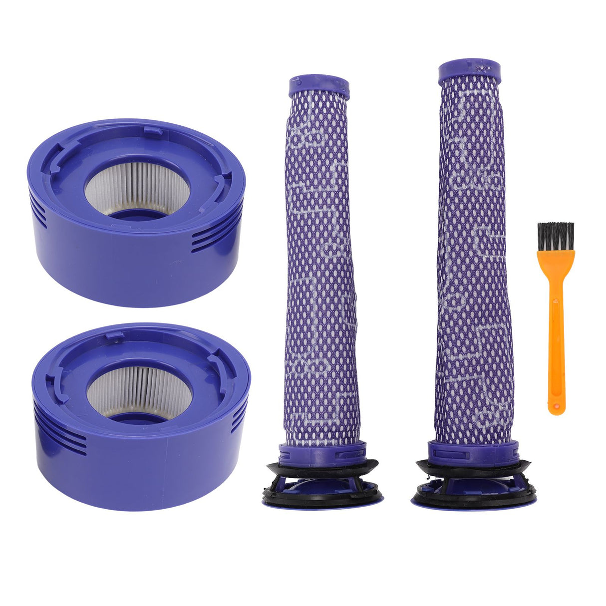 Vacuum Cleaner Pre Post Filter Set High Efficiency Particulate Air Filter with Cleaning Brush for V7 V8