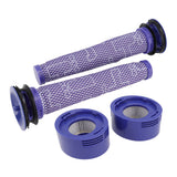 Vacuum Cleaner Pre Post Filter Set High Efficiency Particulate Air Filter with Cleaning Brush for V7 V8