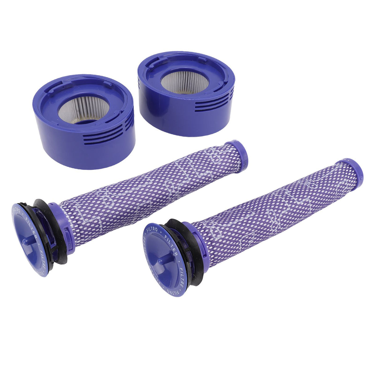 Vacuum Cleaner Pre Post Filter Set High Efficiency Particulate Air Filter with Cleaning Brush for V7 V8