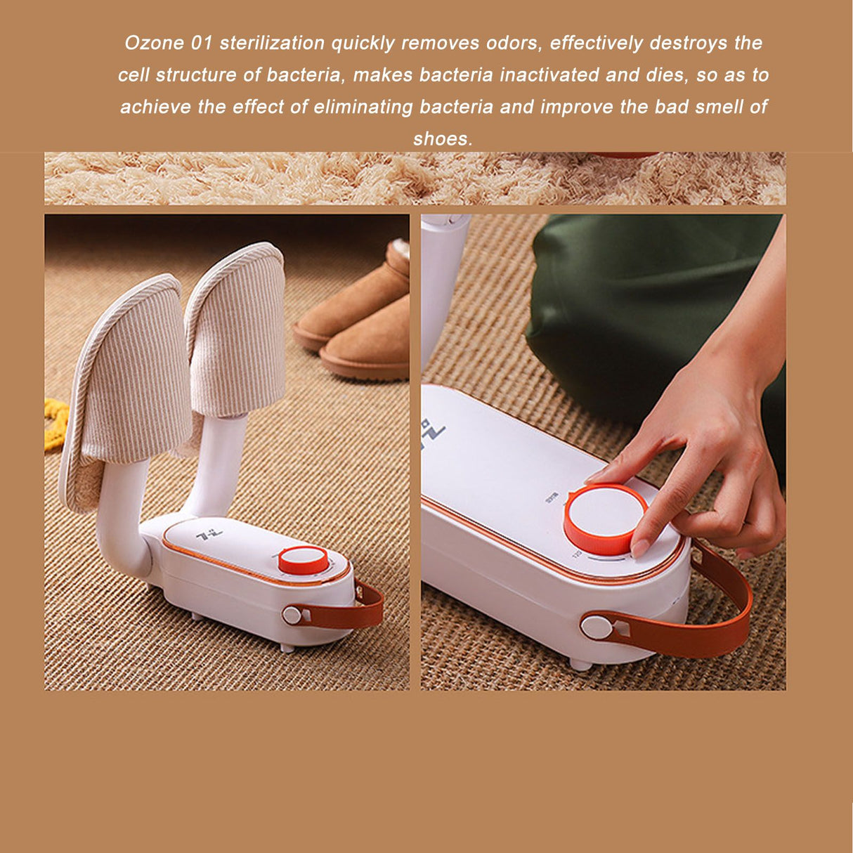 Shoe Dryer Fast Heating Odor Removal Reduce Moisture Adjustable Folding Boot Dryer CN Plug