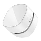Desktop Vacuum Cleaner Mini Table Dust Sweeper Crumb Vacuum Cleaner Handheld Cordless White - Top-Down View