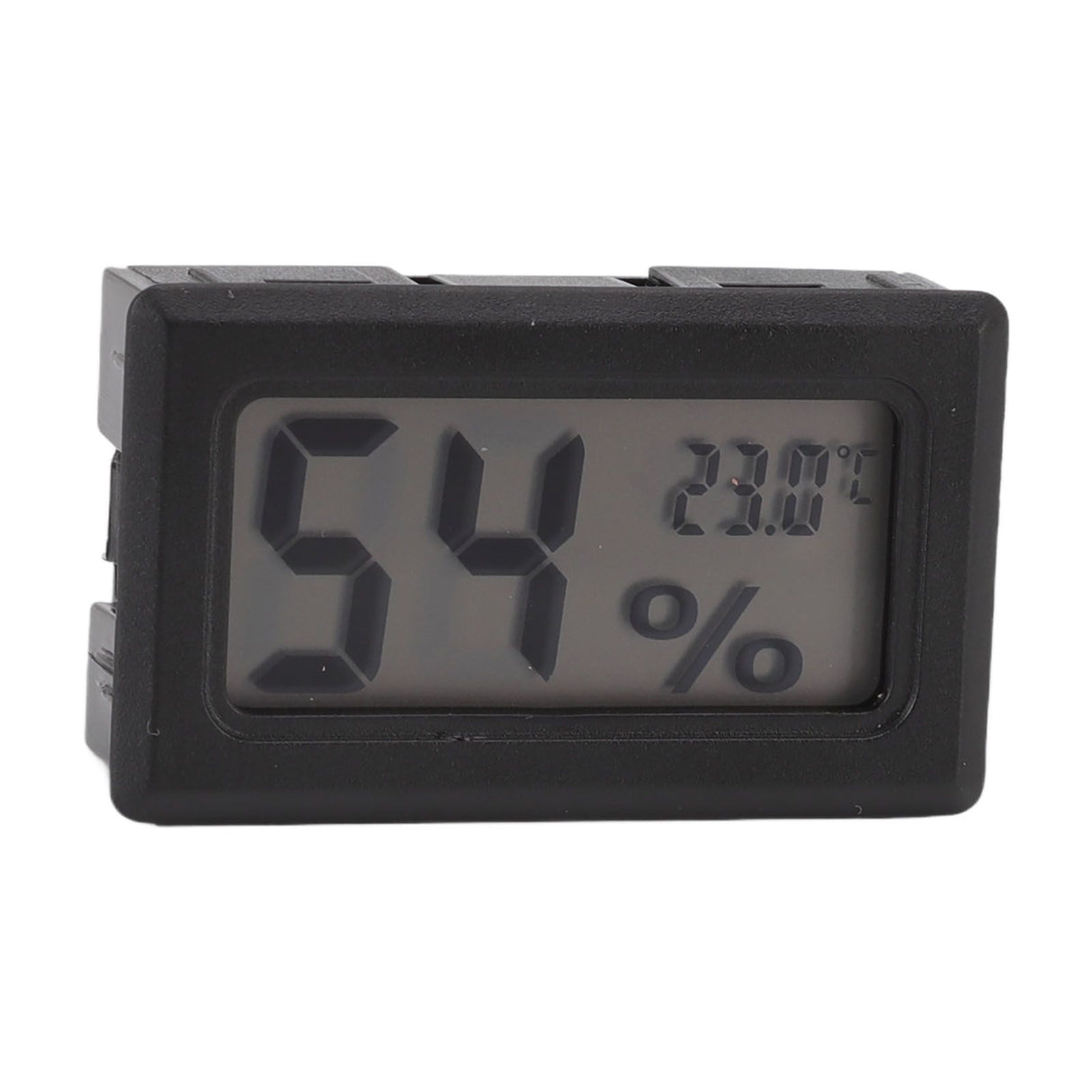 Thermometer Hygrometer Black LCD HD Digital Display Embedded Electronic Temperature Humidity Meter for Locker Cigar Box