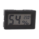 Thermometer Hygrometer Black LCD HD Digital Display Embedded Electronic Temperature Humidity Meter for Locker Cigar Box