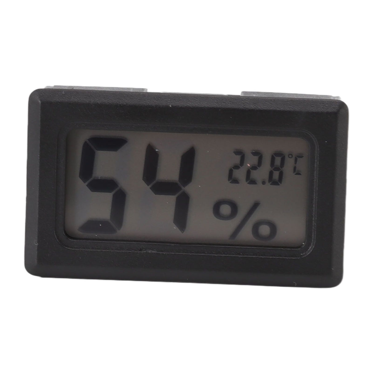 Thermometer Hygrometer Black LCD HD Digital Display Embedded Electronic Temperature Humidity Meter for Locker Cigar Box