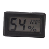 Thermometer Hygrometer Black LCD HD Digital Display Embedded Electronic Temperature Humidity Meter for Locker Cigar Box
