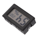 Thermometer Hygrometer Black LCD HD Digital Display Embedded Electronic Temperature Humidity Meter for Locker Cigar Box - Extra Image
