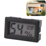 Thermometer Hygrometer Black LCD HD Digital Display Embedded Electronic Temperature Humidity Meter for Locker Cigar Box - Extra Image