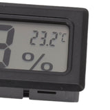 Thermometer Hygrometer Black LCD HD Digital Display Embedded Electronic Temperature Humidity Meter for Locker Cigar Box - Extra Image