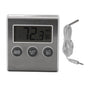 Digital Fridge Thermometer Alarm Memory Function Small Freezer Thermometer with Magnet for Laboratory White