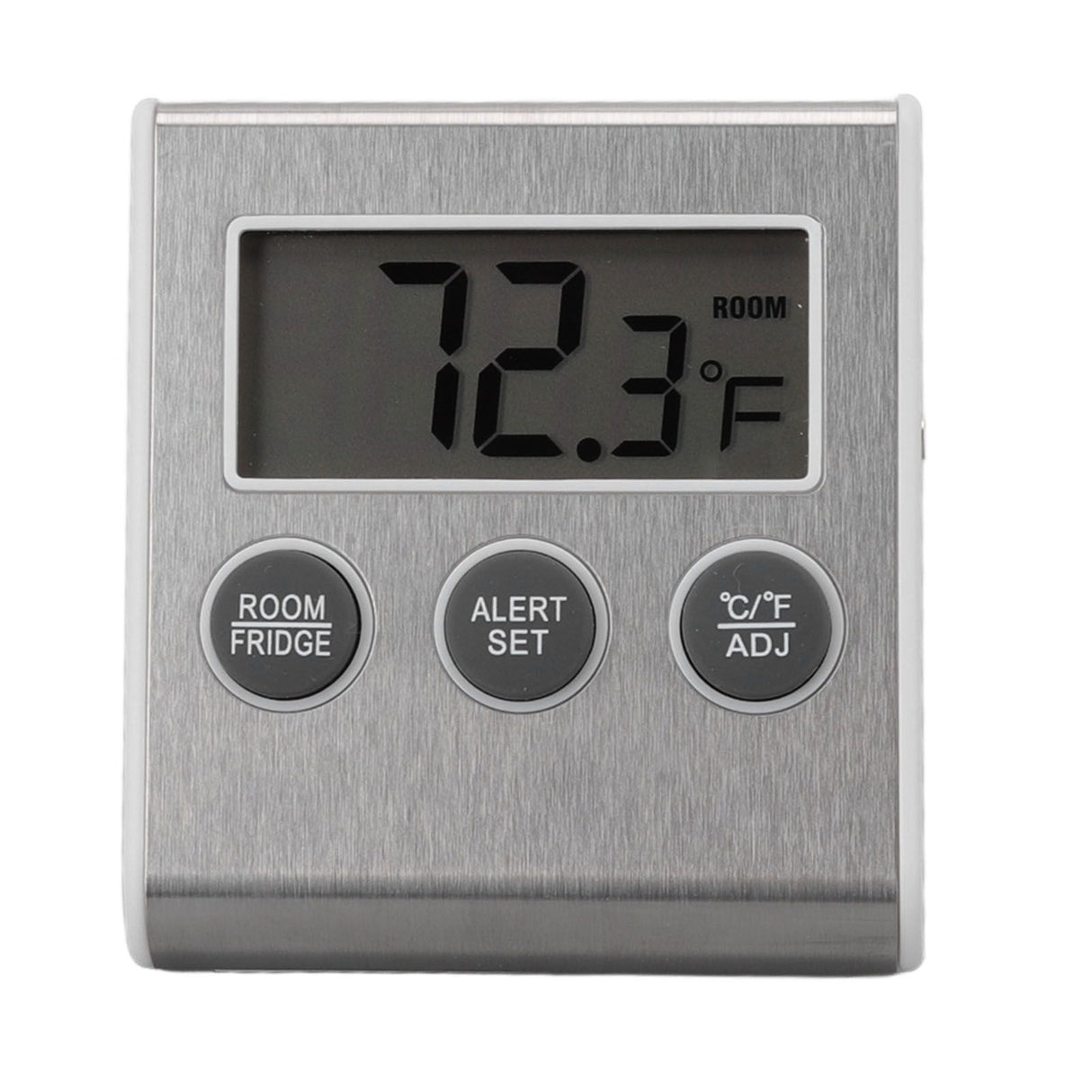 Digital Fridge Thermometer Alarm Memory Function Small Freezer Thermometer with Magnet for Laboratory White