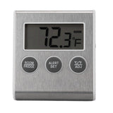 Digital Fridge Thermometer Alarm Memory Function Small Freezer Thermometer with Magnet for Laboratory White
