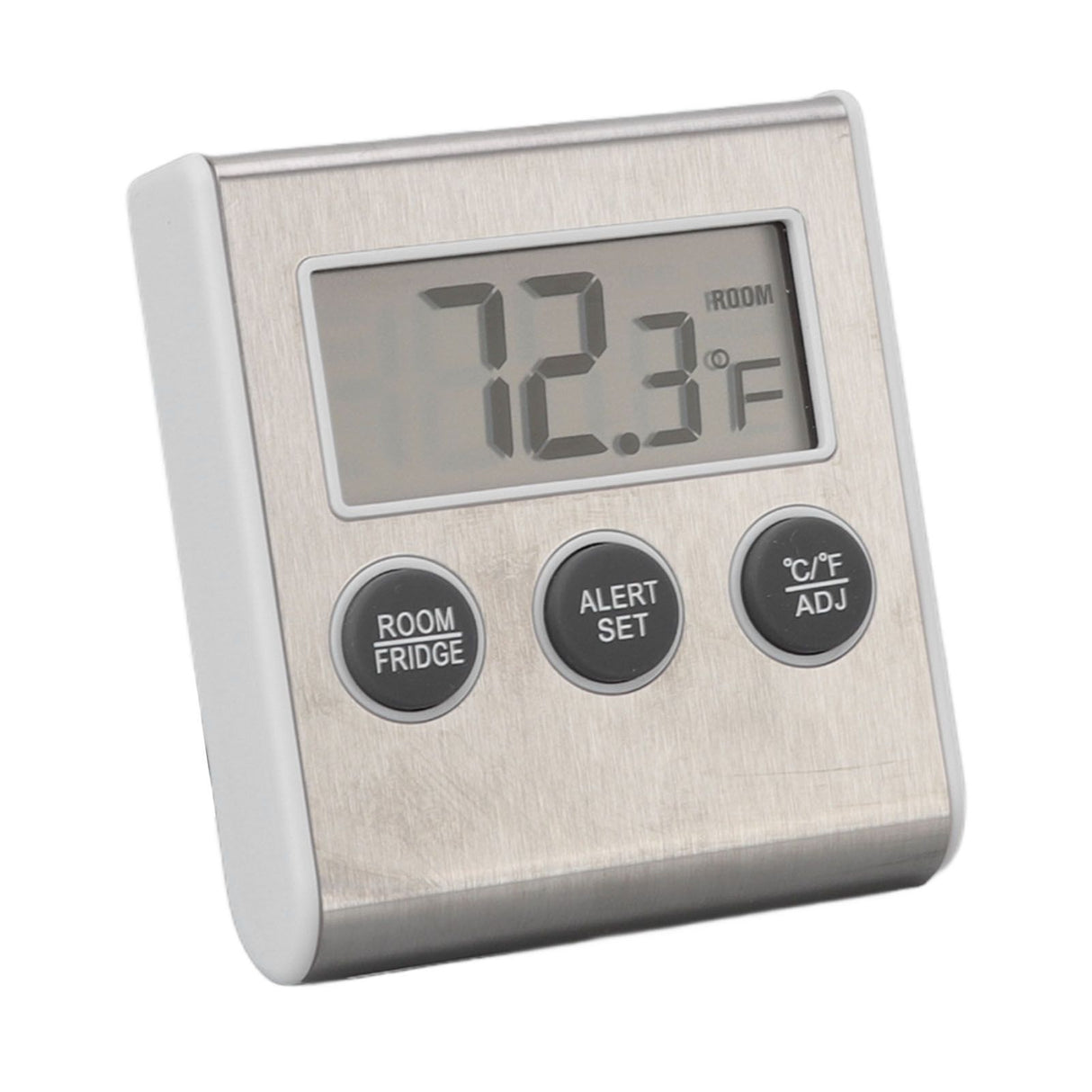 Digital Fridge Thermometer Alarm Memory Function Small Freezer Thermometer with Magnet for Laboratory White
