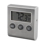 Digital Fridge Thermometer Alarm Memory Function Small Freezer Thermometer with Magnet for Laboratory White - Rear View
