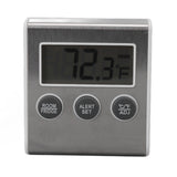 Digital Fridge Thermometer Alarm Memory Function Small Freezer Thermometer with Magnet for Laboratory White