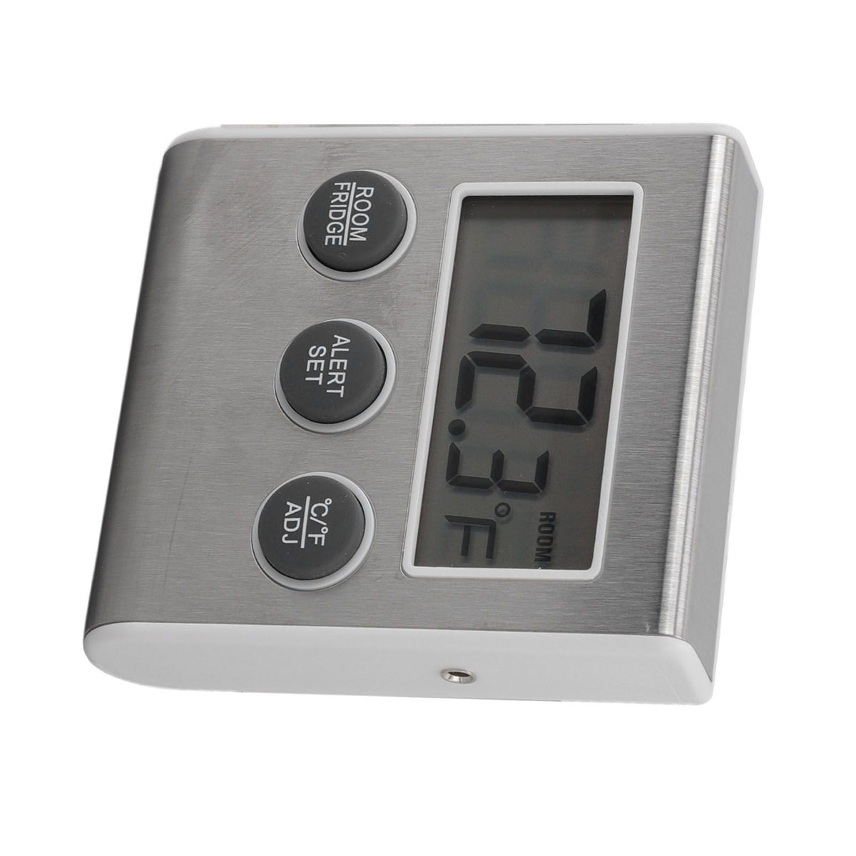 Digital Fridge Thermometer Alarm Memory Function Small Freezer Thermometer with Magnet for Laboratory White