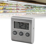 Digital Fridge Thermometer Alarm Memory Function Small Freezer Thermometer with Magnet for Laboratory White - Extra Image