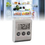 Digital Fridge Thermometer Alarm Memory Function Small Freezer Thermometer with Magnet for Laboratory White - Extra Image