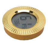 Insert Digital Hygrometer Round Cigar Box High Accuracy Electronic Temperature Humidity Meter