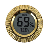 Insert Digital Hygrometer Round Cigar Box High Accuracy Electronic Temperature Humidity Meter - Low Angle