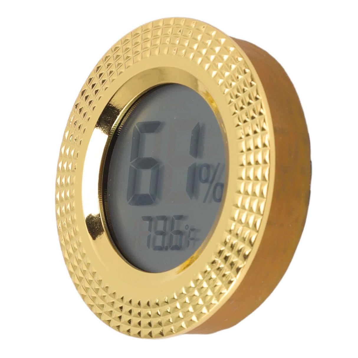 Insert Digital Hygrometer Round Cigar Box High Accuracy Electronic Temperature Humidity Meter